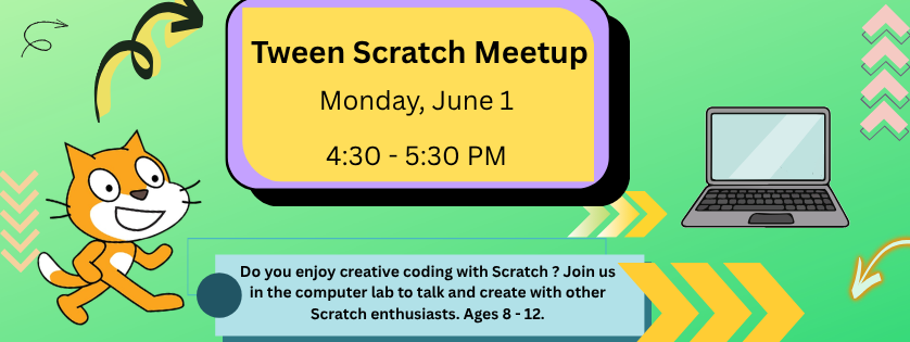 Tween Scratch Meetup, Mon June 1, 4:30