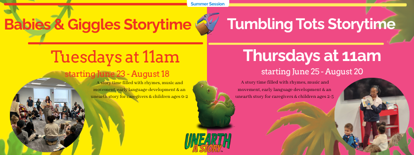Storytime, Tuesdays and Thursdays at 11:00
