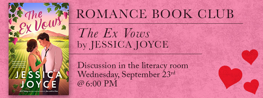 Romance Book Club, The Ex Vows by Jessica Joyce,, sep 23, 6:00