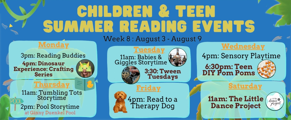 Children and Teen Summer Reading week 7